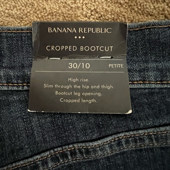 NWT Banana Republic petite cropped bootcut jeans, size 30/10 - Picture 7 of 8